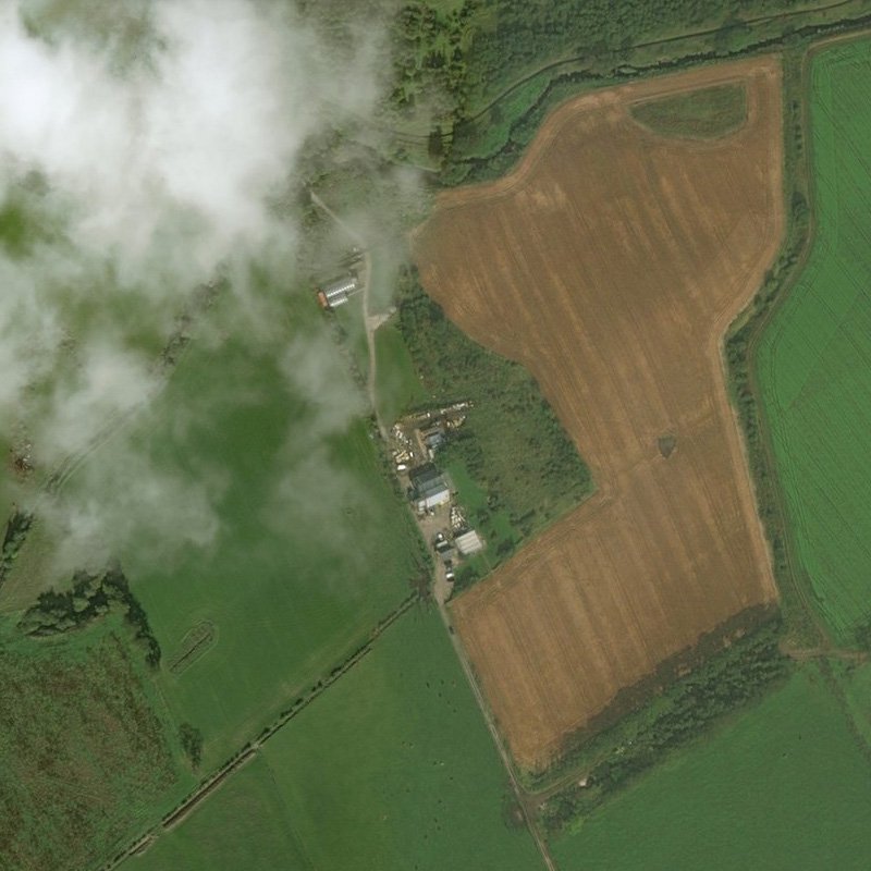 Breich No.1 & 2 Pits - Aerial, courtesy National Library of Scotland