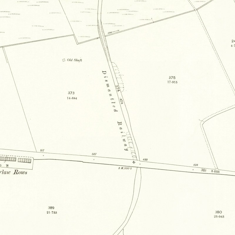 Deans No.3 Mine - 25" OS map c.1895, courtesy National Library of Scotland