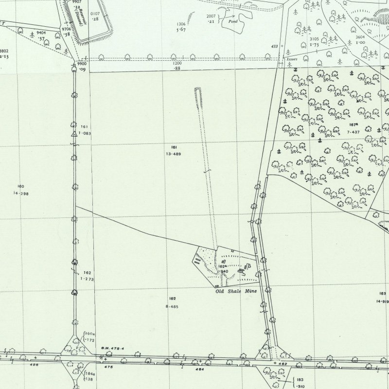 Ochiltree Collieries (North) - 1:2,500 OS map c.1956, courtesy National Library of Scotland