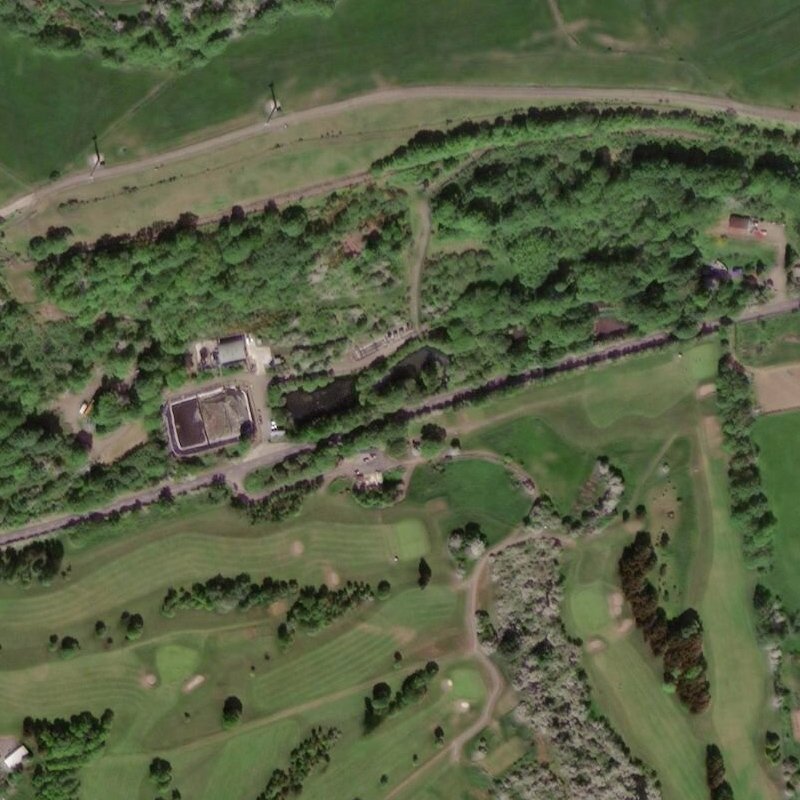 Binnend - Low Village - Aerial, courtesy National Library of Scotland