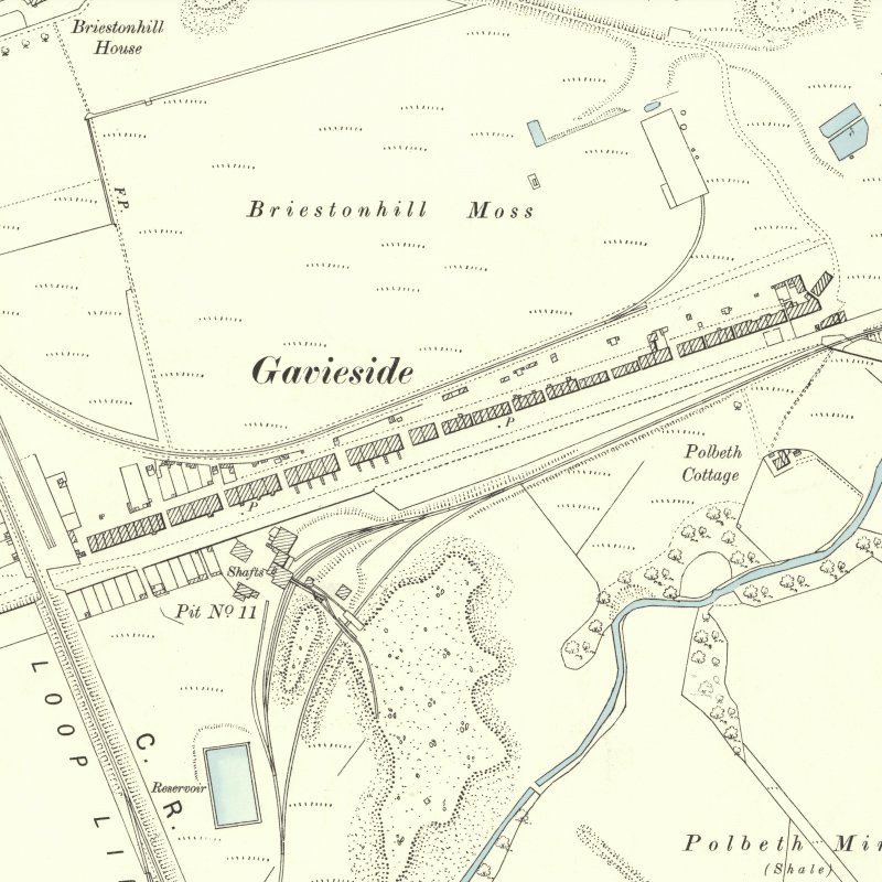 Gavieside - 25" OS map c.1895, courtesy National Library of Scotland