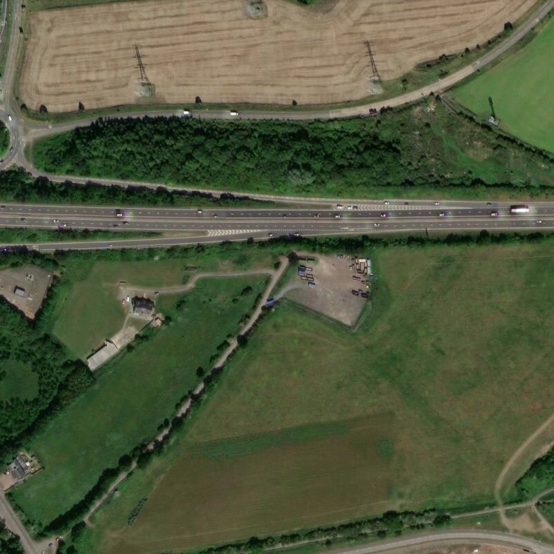 Straiton: Oakbank Cottages - Aerial, courtesy National Library of Scotland