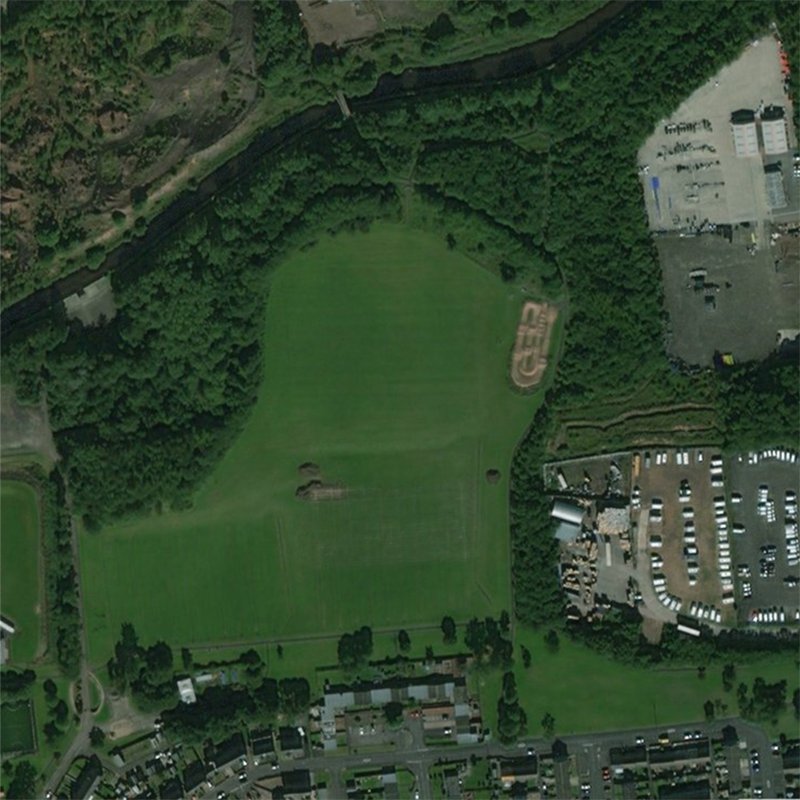 Broxburn: Bell's Stewartfield Oil Works - Aerial, courtesy National Library of Scotland