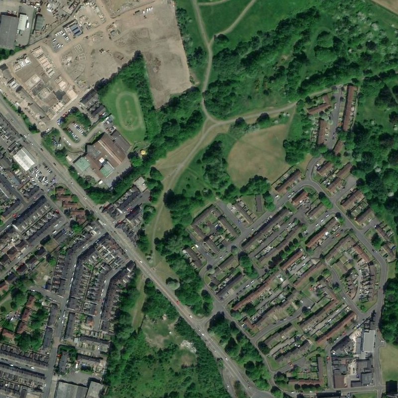 Cobridge Oil Works, Aerial, courtesy National Library of Scotland