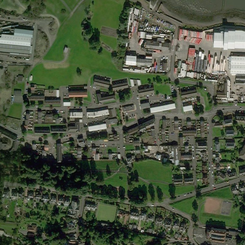 Grangepans (aka Thirlestane) Oil Works - Aerial, courtesy National Library of Scotland