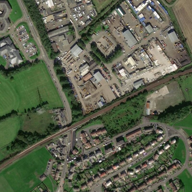 Lochgelly Oil Works - Aerial, courtesy National Library of Scotland