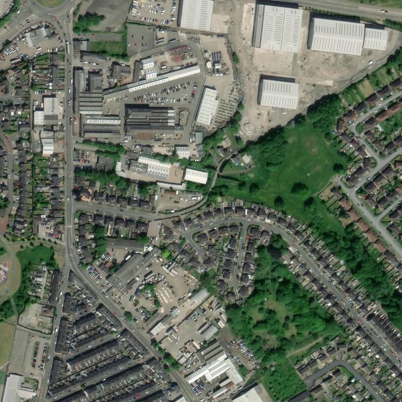 Newfield Oil Works, Aerial, courtesy National Library of Scotland