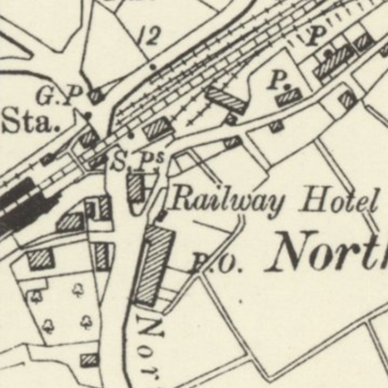 Wareham Oil Works - 6" OS map c.1902, courtesy National Library of Scotland